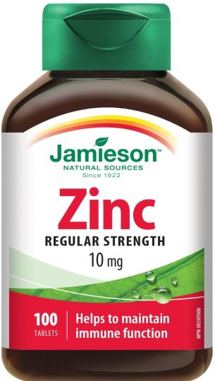 JAMIESON ZINK 10 mg Антиоксидантен минерал Цинк 100 табл. | Befit
