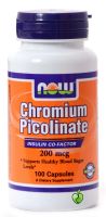 NOW CHROMIUM PICOLINATE Хром Пиколинат 200 мкг/100 капс.
