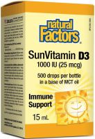NATURAL FACTORS VITAMIN D3 400 IU Витамин Д3 10 мкг Капки за деца 15 мл