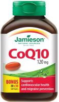 JAMIESON CoQ10 120 mg Коензим Q10 антиоксидант 30+30 капс.