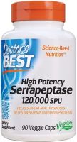 DOCTOR'S BEST SERRAPEPTASE (120 000 SPU) Серапептаза 90 капсули