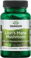 SWANSON LION's MANE Гъба Лъвска грива за мозък и нервна система 60 капсули