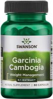 SWANSON GARCINIA Гарциния Камбоджа за регулиране теглото 60 капсули