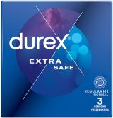 DUREX EXTRA SAFE Презервативи по-плътни 3 броя