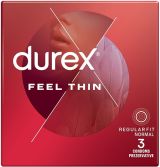 DUREX FEEL THIN Презервативи супер тънки 3 бр.