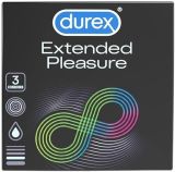 DUREX EXTENDED PLEASURE Презервативи 3 бр.