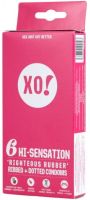 FLO XO! SENSATIONS Оребрени презервативи 6 броя