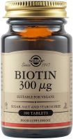 SOLGAR BIOTIN Биотин за здрава коса и кожа 300 мг/100 табл.