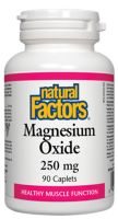 NATURAL FACTORS MAGNESIUM OXIDE Магнезиев оксид 250 мг, 90 каплети