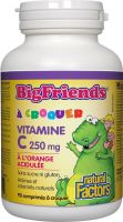 NF BIG FRIENDS Витамин С за деца портокал 90 дъвч. табл.