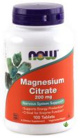 NOW MAGNESIUM CITRATE Магнезиев цитрат 200 мг/100 табл.