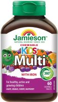 JAMIESON MULTI KIDS Дъвчащи мултивитамини за деца 60 таблетки