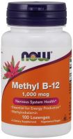 NOW METYL B12 Метилкобаламин Витамин В12 1000 мкг 100 драж.