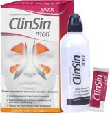 CLINSIN MED JUNIOR Комплект за промиване на носа - душ-бутилка + 16 сашета
