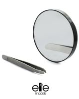 ELITE MODELS Комплект огледало с 10x увеличение и пинсeта