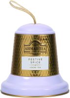 AHMAD TEA Метална Коледна КАМБАНКА с насипен чай Кардамон 75 г