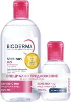 BIODERMA Комплект SENSIBIO Н2О Мицеларен разтвор 500мл + 100мл