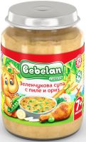 BEBELAN PUREE Зеленчукова супа с Пиле и ориз 7+ мес. 190 г