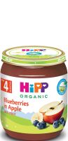 HIPP БИО Ябълки с боровинки 4+ мес. 125 г