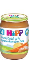 HIPP БИО Моркови и картофи с пилешко месо 4+ мес. 190 г
