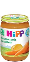 HIPP БИО Пюре от ранни Моркови с Картофи 4+ /5+ мес. 190 г
