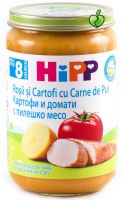 HIPP БИО Домати и картофи с пилешко месо 8+ мес. 220 г