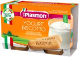 PLASMON Десерт Йогурт с Бишкота 7+ мес.  2 бр.х 104 г