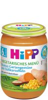 HIPP БИО Вегетарианско меню град. зеленч. с картофи 6+м.190г