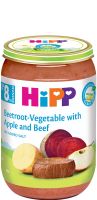 HIPP БИО Телешко месо с цвекло, зеленчуци и ябълка 8+м. 220г