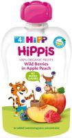HIPPIS БИО Плод.закуска гор. плод, ябълка, праскова 4+м 100г