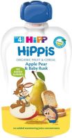 HIPPIS БИО Плодова закуска ябълки, круши и сухар 4+м. 100г