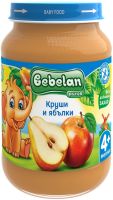 BEBELAN PUREE Круши и Ябълки (без доб. захар) 4+ мес. 190 г