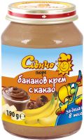 СЛЪНЧО Бананов крем с какао 8+ месеца 190 г