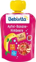 BEBIVITA Плодова закуска Бисквити с Ябълка, Банан и Малини 12+ месеца 90 г