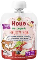 HOLLE FRUITY FOX БИО Йогурт с Ябълка,Банан,Горски плод от 8м