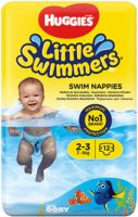 HUGGIES LITTLE SWIMMERS 2-3 Гащи за плуване (3 - 8 кг) 12 броя