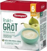 SEMPER Frukt-GROT Млечна каша с Яълки и Круши 6+ месеца 480 г