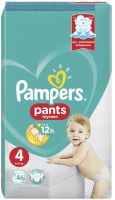 PAMPERS PANTS Гащи еднократни 4-Maxi (9-15 кг) 48 бр./пак.
