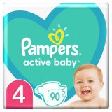 PAMPERS ACTIVE BABY Пелени 4-Maxi (9-14 кг) 90 бр. (GPP)