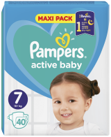 PAMPERS ACTIVE BABY 7-XL (15+ кг) Пелени 40 бр. (VPP)
