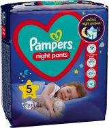 PAMPERS NIGHT PANTS 5-(12-17 кг) Еднократни нощни гащи 22 бр