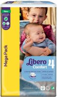 LIBERO COMFORT Пелени 4-ка  за бебета от 7 до 11 кг 80 броя Mega pack