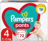 PAMPERS PANTS Еднократни гащи 4-Maxi (9-15 кг) 72 бр. (GPP)