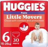 HUGGIES LITTLE MOVERS 6-(15-25 кг) Еднократни гащи Disney 30 броя