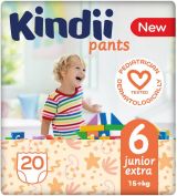 KINDII Еднократни бебешки гащички Junior extra-6 20 броя