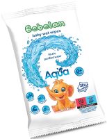 390577BEBELAN AQUA Влажни кърпи с 99.6% чиста вода 20 броя