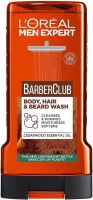 L’OREAL MEN EXPERT BARBER CLUB Душ-гел за коса, тяло и брада 300 мл