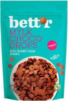 BETT'R MYLK CHOCO DROPS Капки шоколад с мляко от кокос 200 г