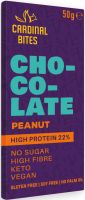 CARDINAL BITES Високопротеинов веган шоколад с фъстъци 50 г