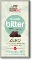 CHOCOLATES SOLE BITTER 72% ZERO Черен шоколад БЕЗ ЗАХАР 100 г